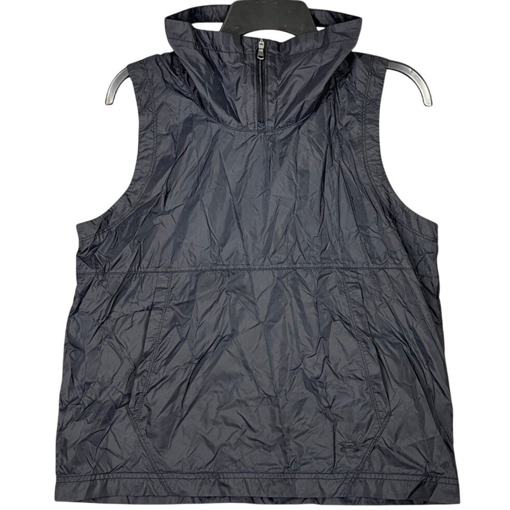 Under Armour Windbreaker Vest Black Mens S Golf Tennis Training Running Workout